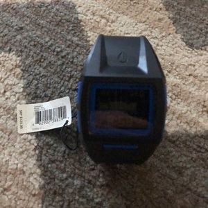 Black and blue Nixon Lowdown II watch